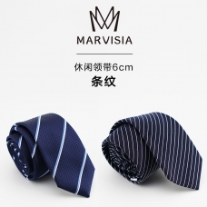 MARVISIA休闲领带6CM条纹（每箱24条）